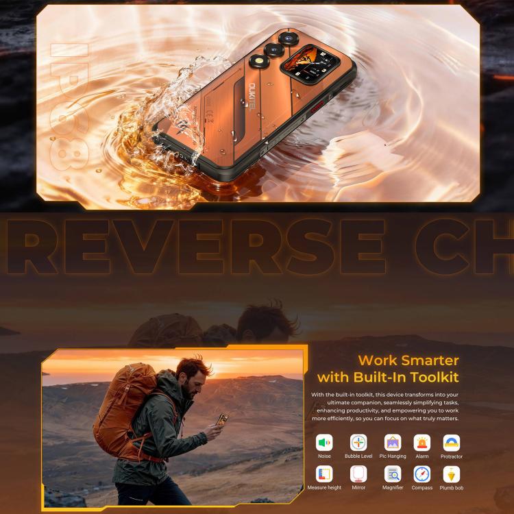 [HK Warehouse] Oukitel WP66 5G Rugged Phone, 12GB+512GB, Side Fingerprint, 6.6 inch Android 16.0 MTK Dimensity 7025 Octa-Core, NFC, OTG, Network: 5G (Black) - Image 13