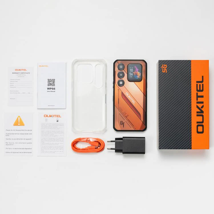 [HK Warehouse] Oukitel WP66 5G Rugged Phone, 12GB+512GB, Side Fingerprint, 6.6 inch Android 16.0 MTK Dimensity 7025 Octa-Core, NFC, OTG, Network: 5G (Black) - Image 15