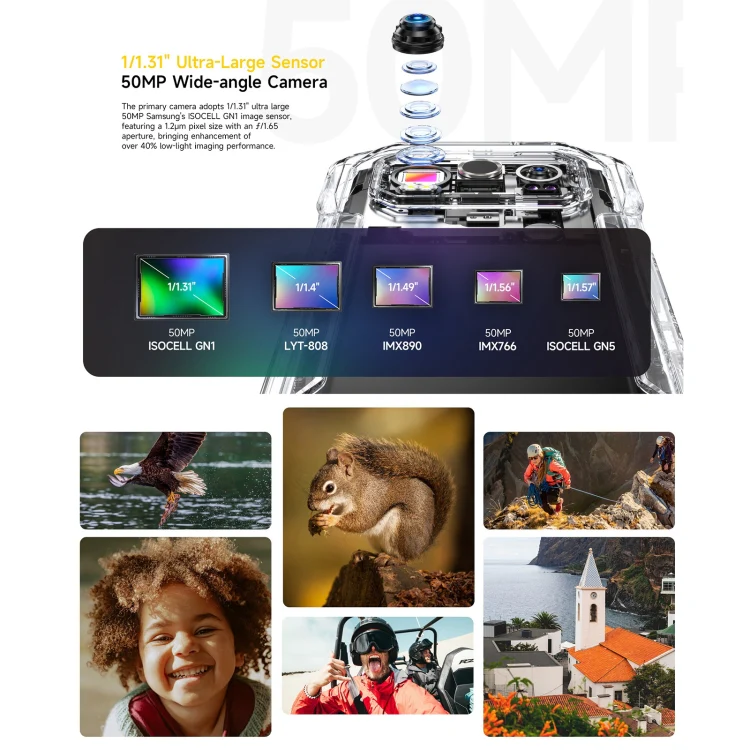 [HK Warehouse] Ulefone Armor 27T Pro Rugged Phone, Thermal Imaging, 12GB+256GB, Night Vision, 10600mAh, 6.78 inch Android 15 MediaTek Dimensity 6300 Octa Core, Network: 5G, NFC (Black) - Image 9