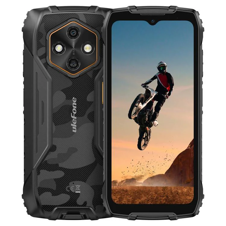 [HK Warehouse] Ulefone RugKing 4 Pro, 8GB+128GB, IP68/IP69K Rugged Phone, 6.56 inch Android 16 Unisoc T7250 Octa Core, Network: 4G, NFC, OTG (Black)