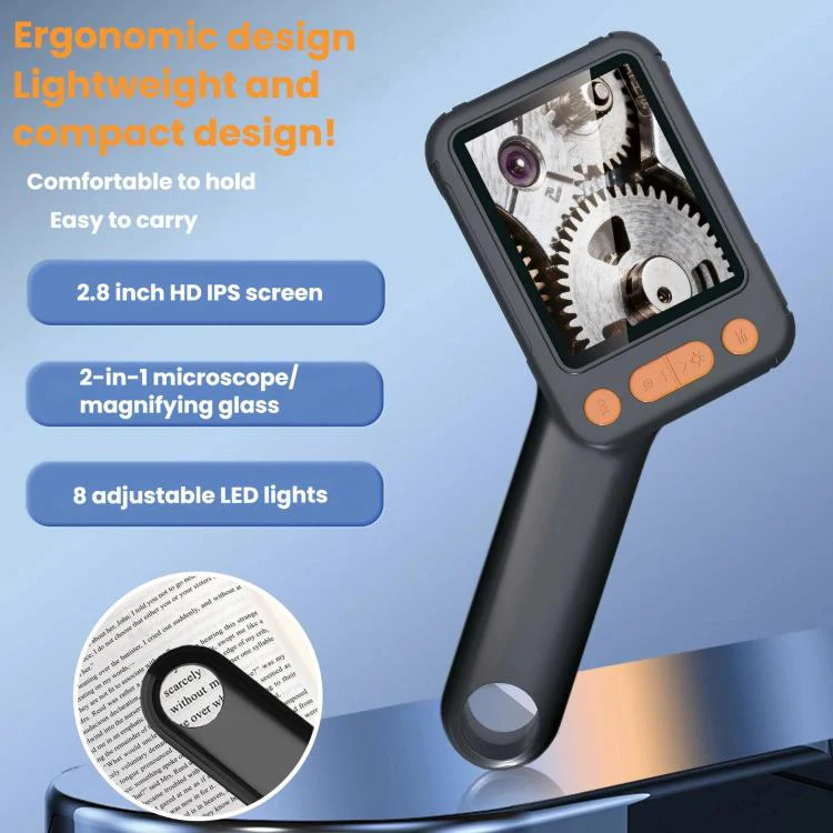 HM028B 2.8 inch HD Digital Microscope Portable Electronic Repair Magnifier - Image 2
