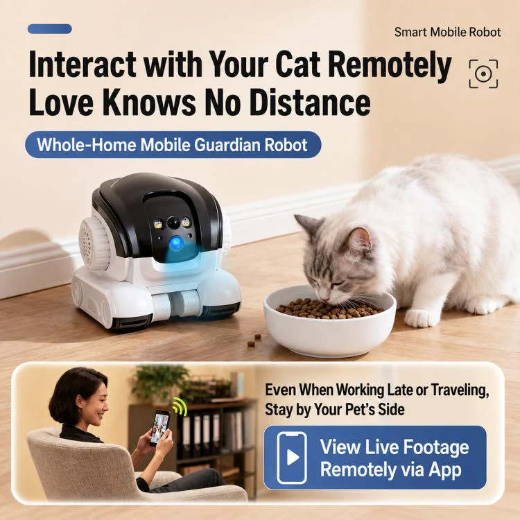 Home HD Dual Lens Smart Mobile Remote Control Pet Monitoring Camera, Style:Type B - Image 5