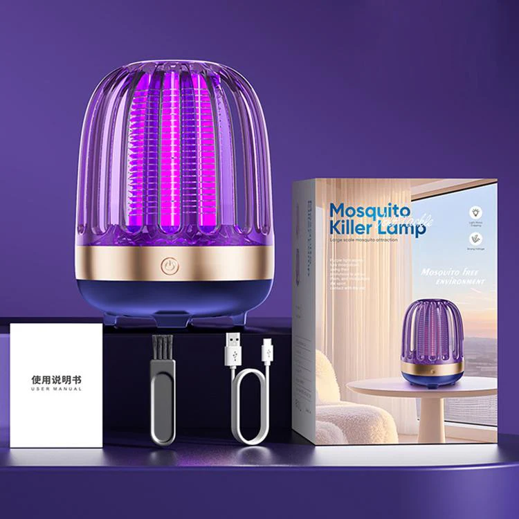 Home USB Electric Mosquito Killer Outdoor LED Mosquito Lamp, Color: Golden Beige Direct Plug - Image 10