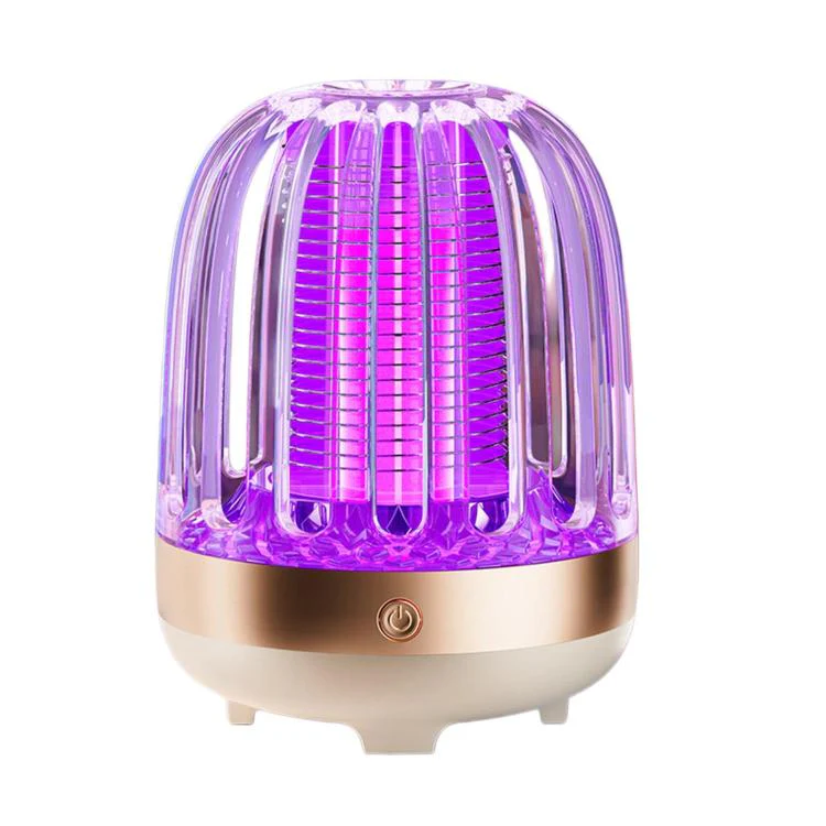 Home USB Electric Mosquito Killer Outdoor LED Mosquito Lamp, Color: Golden Beige Rechargeable - Image 2