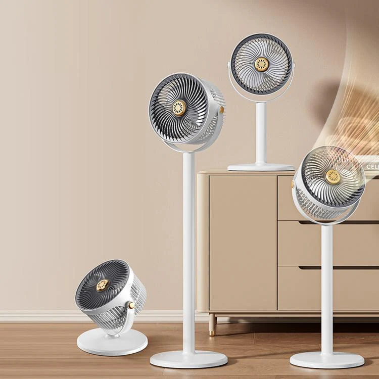 Home Use High-Power Extendable Desktop/Floor Fan(White Gray) - Image 11