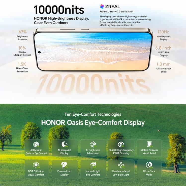 Honor X80 Pro Max, 12GB+512GB, Screen Fingerprint, 6.8 inch MagicOS 10.0 Snapdragon 6 Gen 5 Octa Core, Network: 5G, NFC, OTG (Black) - Image 12