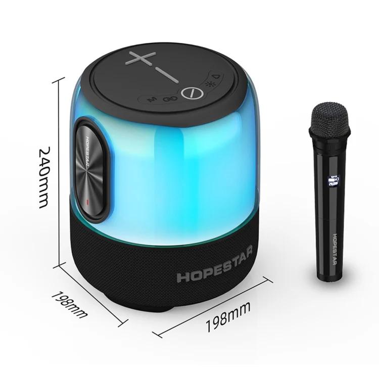 HOPESTAR SC-01 Waterproof LED Light Wireless Bluetooth Speaker(Black) - Image 9