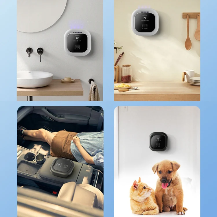 HOSK XT-01 UV Pet Air Purifier Household Deodorant Ozone Generator, Size: Charging(White) - Image 9