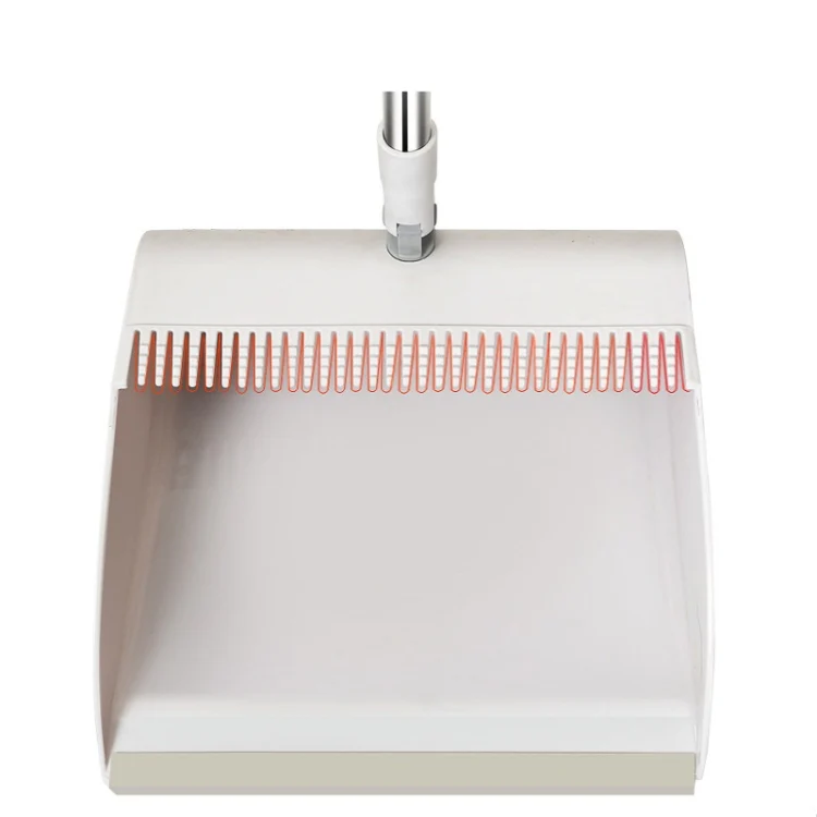 Household Folding Standing Rotatable Broom And Dustpan Set Combination(White) - Image 3