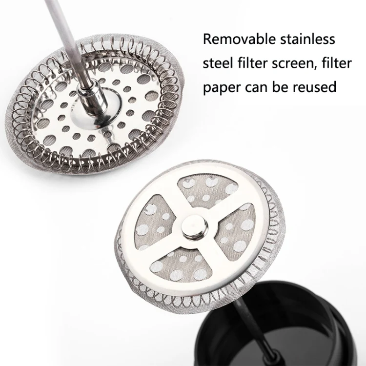 Household Hand Brewed Coffee French Filter Press Pot Glass Tea Maker(600ml) - Image 5