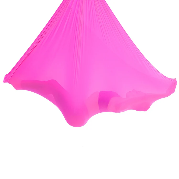 Household Handstand Elastic Stretching Rope Aerial Yoga Hammock Set(Rose Red) - Image 5