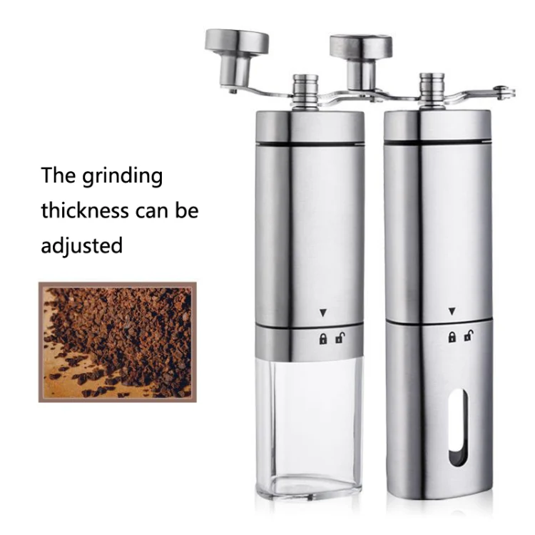 Household Stainless Steel Hand-Cranked Coffee Machine Grinder(Transparent Model) - Image 2