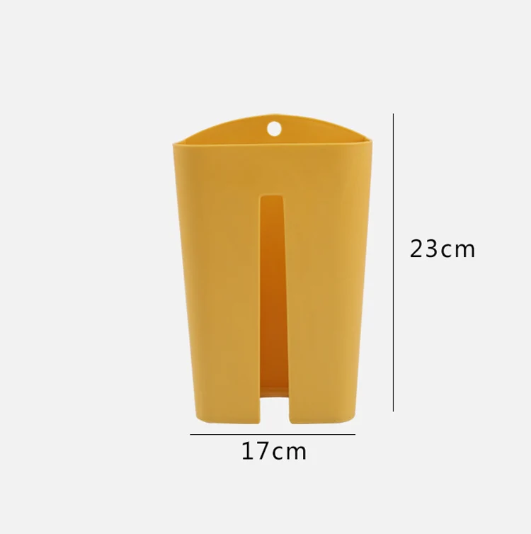 Household Wall-Mounted Paper Towel Extraction Box Kitchen Debris Sorting Box Garbage Bag Plastic Bag Storage Box(Brown) - Image 6