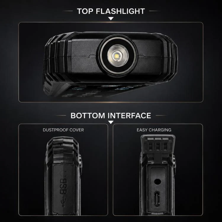 HP219 IP68 Rugged Phone, 2.4 inch, SC6531E, Network: 2G, BT, FM, SOS, Torch, Plug:EU Plug(Black) - Image 12