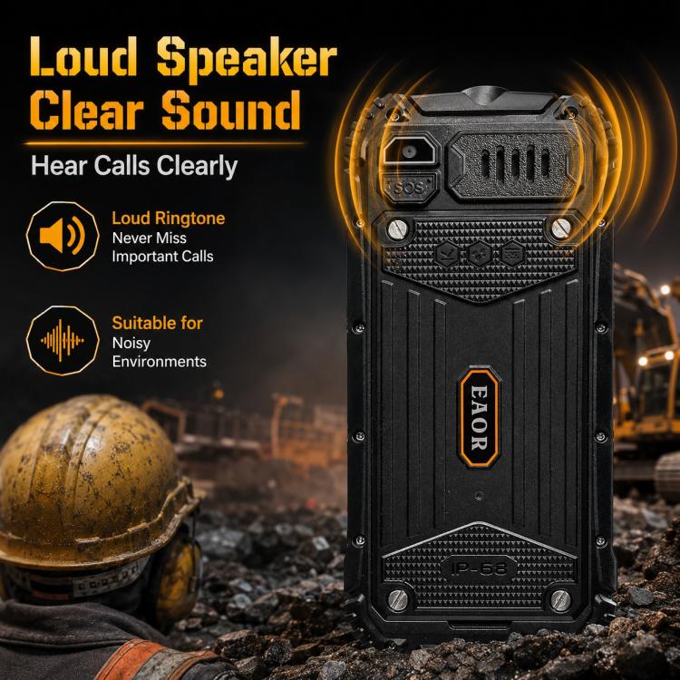 HP219 IP68 Rugged Phone, 2.4 inch, SC6531E, Network: 2G, BT, FM, SOS, Torch, Plug:UK Plug(Black) - Image 10