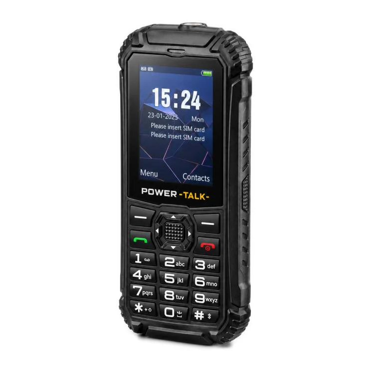HP219 IP68 Rugged Phone, 2.4 inch, SC6531E, Network: 2G, BT, FM, SOS, Torch, Plug:UK Plug(Black) - Image 2