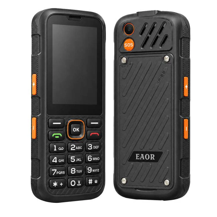 HP290Z 4G IP68 Rugged Phone, 2.8 inch, 3000mAh Battery, Network: 4G, BT, FM, SOS, Torch, With Charging Dock, Plug:UK Plug(Black)