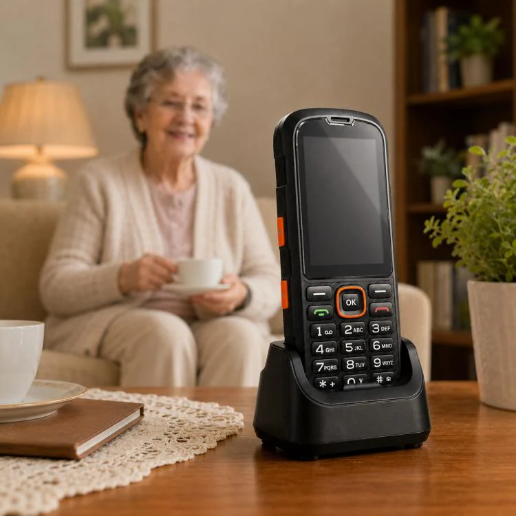 HP290Z 4G IP68 Rugged Phone, 2.8 inch, 3000mAh Battery, Network: 4G, BT, FM, SOS, Torch, With Charging Dock, Plug:UK Plug(Black) - Image 14