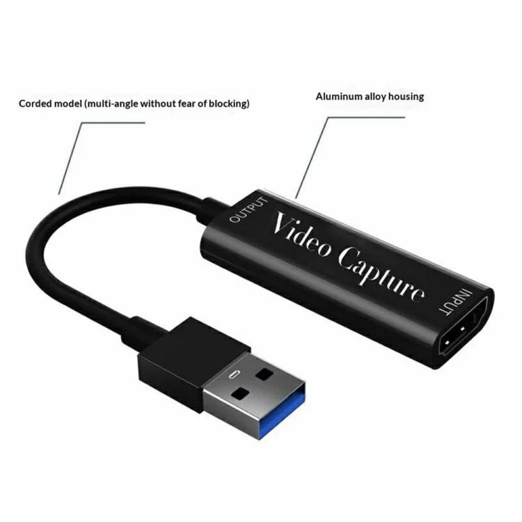 HU-02 HDMI to USB 3.0 Video Capture Card 1080P Game Live Streaming Adapter Cable - Image 3