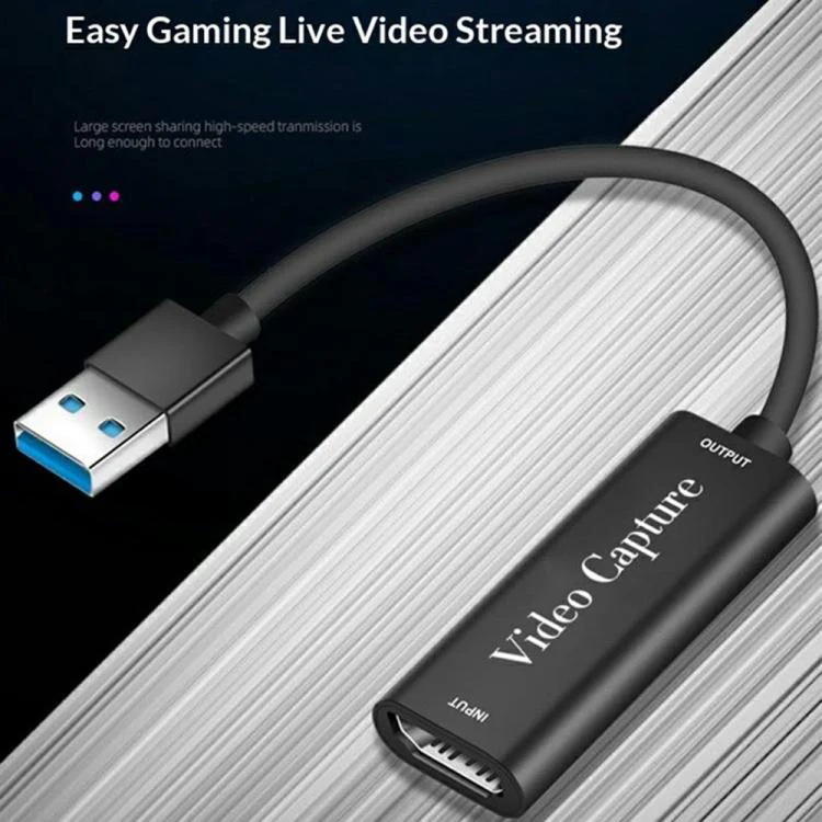 HU-02 HDMI to USB 3.0 Video Capture Card 1080P Game Live Streaming Adapter Cable - Image 7