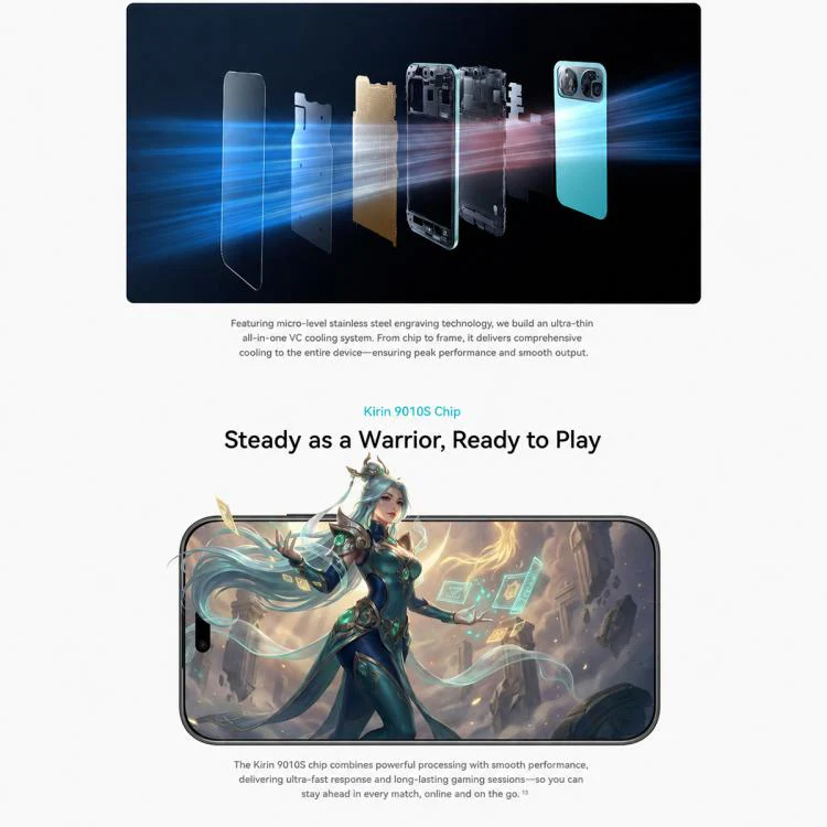 Huawei nova 16 Pro, 12GB+1TB, Side Fingerprint Identification, 6.84 inch HarmonyOS 6.1 Kirin 9010S Octa Cora, NFC, OTG, Not Support Google Play (Starry Black) - Image 15