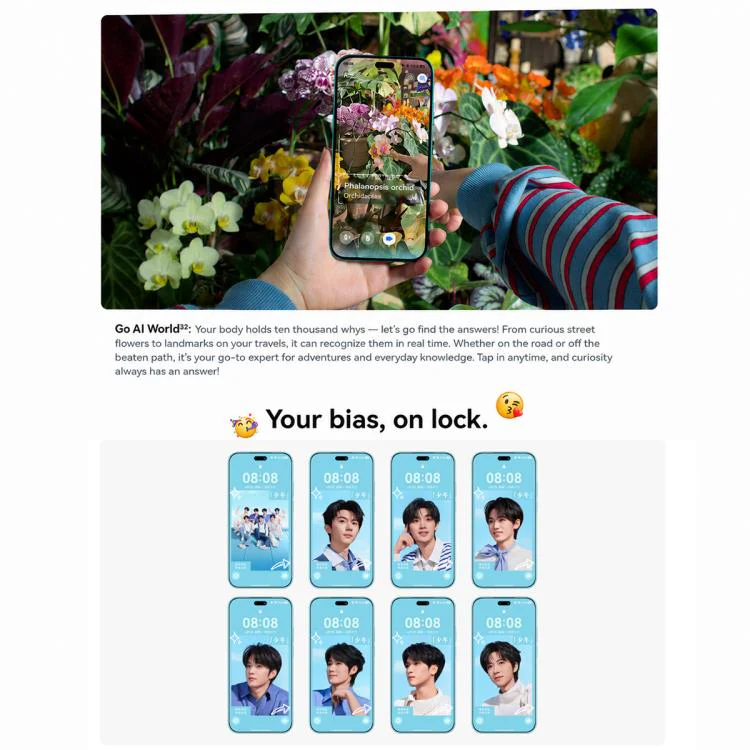 Huawei nova 16 Pro, 12GB+256GB, Side Fingerprint Identification, 6.84 inch HarmonyOS 6.1 Kirin 9010S Octa Cora, NFC, OTG, Not Support Google Play (Blue Pink) - Image 20