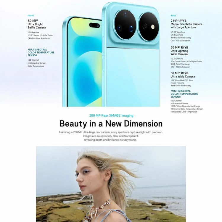 Huawei nova 16 Ultra, 12GB+256GB, Side Fingerprint Identification, 6.84 inch HarmonyOS 6.1 Kirin 9010S Octa Cora, NFC, OTG, Not Support Google Play (White) - Image 9