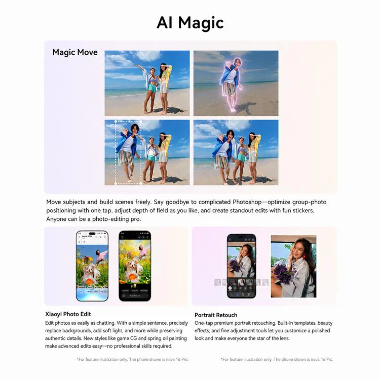 Huawei nova 16z, 12GB+512GB, Side Fingerprint Identification, 6.7 inch HarmonyOS 6.1 Kirin 8020 Octa Cora, NFC, OTG, Not Support Google Play (Blue Pink) - Image 11