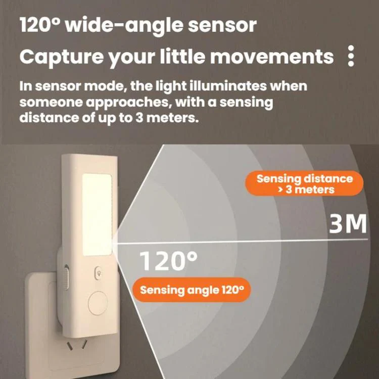 Human Body Induction Charging And Plug-In Dual-Use Night Light(US Plug) - Image 5
