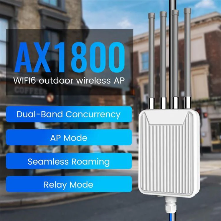 HW1800M 2.4 / 5.8G Dual Band Modem Outdoor Waterproof AX1800 WiFi 6 Wireless AP Router, Plug:EU Plug - Image 3
