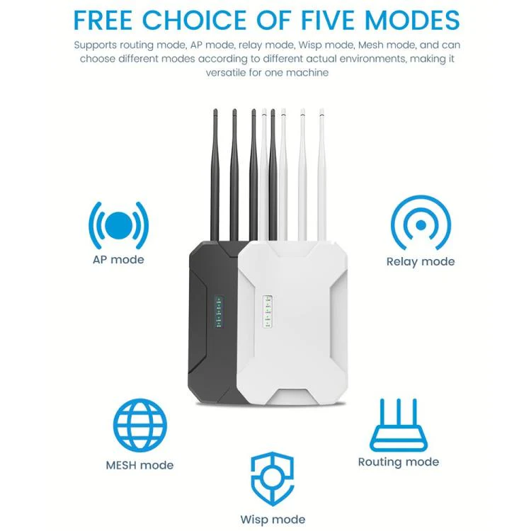 HW1800S WiFi 6 Outdoor Wireless Access Point 1800Mbps Waterproof Dual Band Gigabit Router, Plug:AU Plug(Black) - Image 10