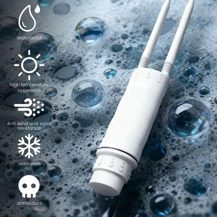 HW1800Y IP67 Waterproof Outdoor AP Repeater WiFi 6 AX1800 2.4 / 5.8G Dual Band MESH Router, Plug:UK Plug - Image 5