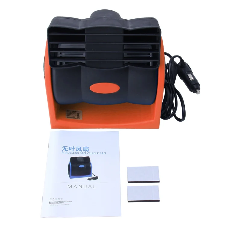 HX-T302 DC 24V 7W Portable Vehicle Cooling Fan Low Noise Silent Cooler Air Conditioner, 2 Speeds Adjustable, Random Color Delivery - Image 5