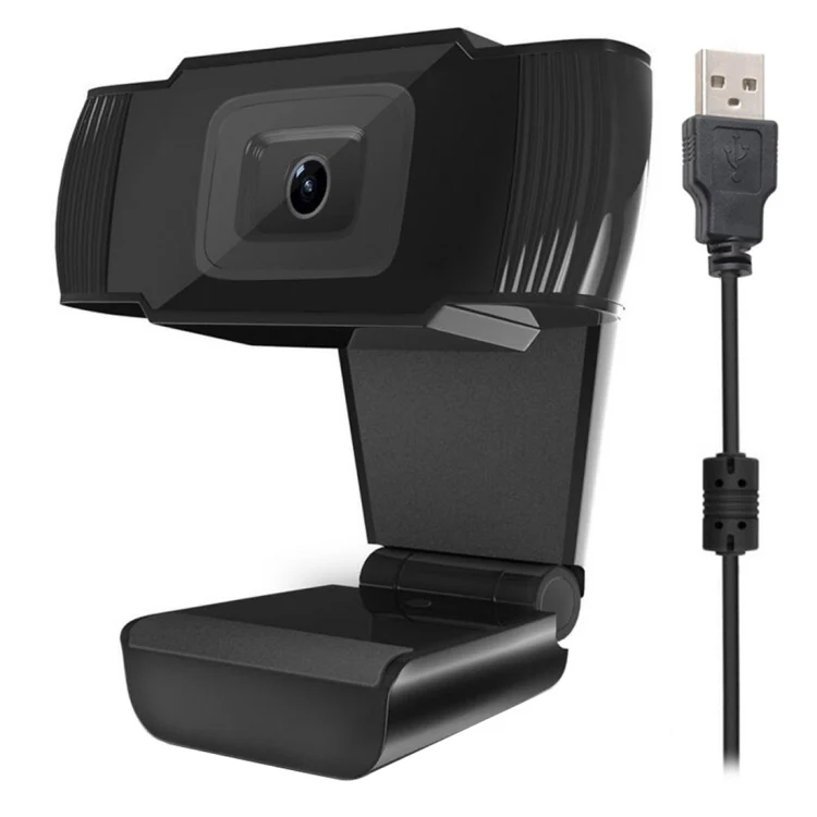 HXSJ A870 480P Pixels HD 360 Degree WebCam USB 2.0 PC Camera with Microphone for Skype Computer PC Laptop, Cable Length: 1.4m(Black) - Image 2