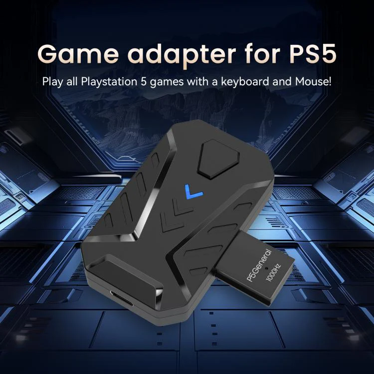 HXSJ Master-P5+V100+A869 Gaming Keyboard and Mouse Adapter Set for PS5(Black) - Image 4
