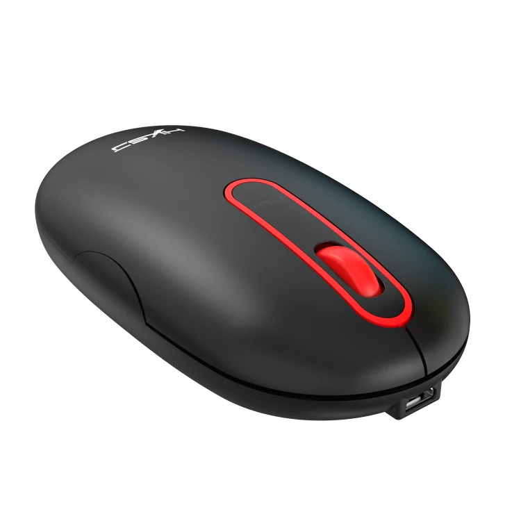 HXSJ T15 2.4GHz 4 Keys Wireless Mute Mouse(Black) - Image 2
