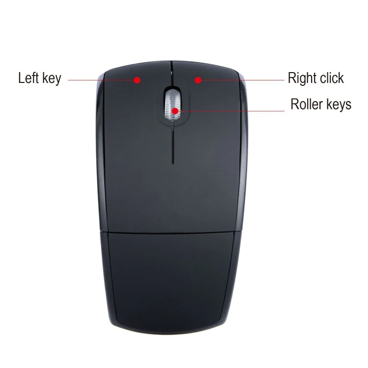 HXSJ ZD-01 1600DPI 2.4GHz Wireless Foldable Mouse(Black) - Image 5