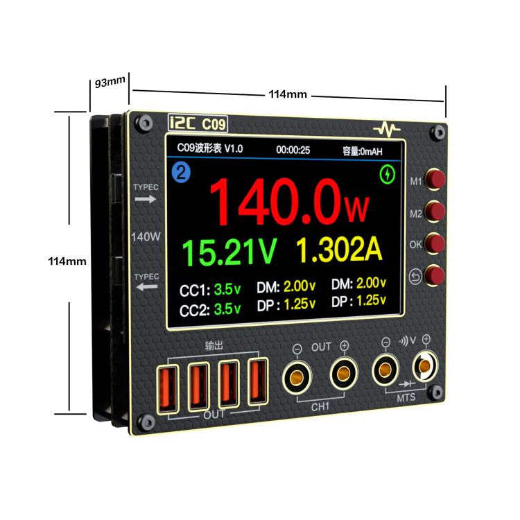 i2C C09 Charge Detection / Voltage Measurement Digital Waveform Ammeter, Model:With Expansion  Board - Image 2