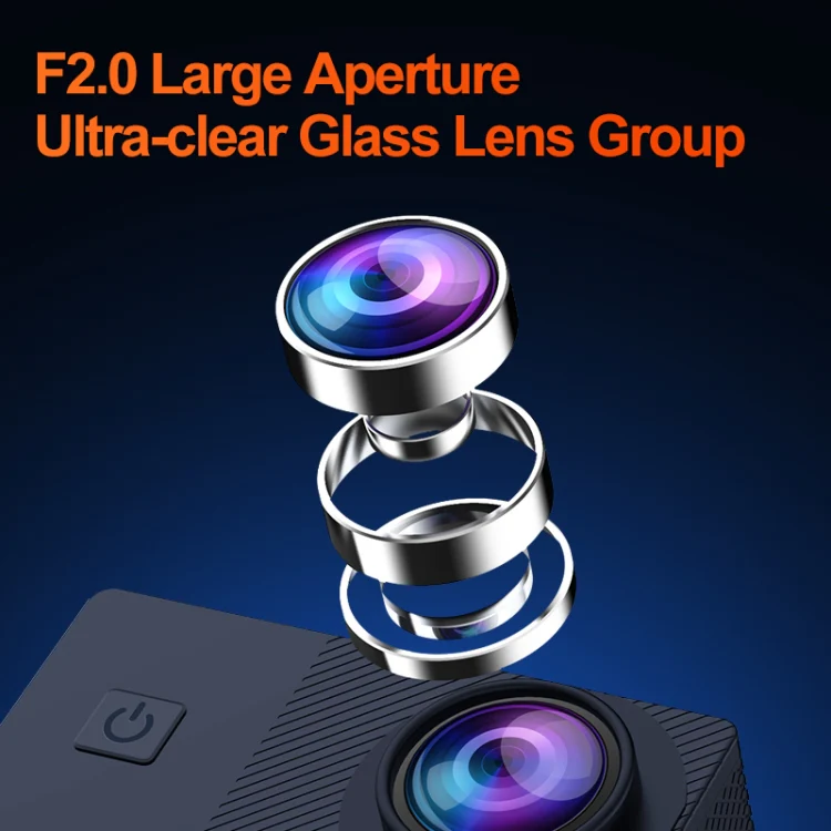 I5-359 2.0 inch IPS HD Screen Wide Angle Action Camera(Black) - Image 6