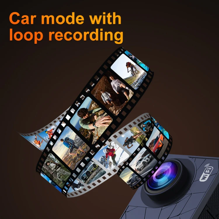 I5-361 2.0 inch IPS HD Screen Wide Angle 4K WiFi Action Camera, Style:without Remote Control - Image 9