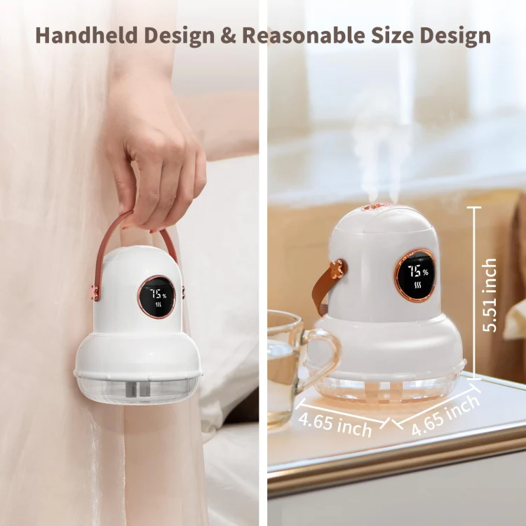 ICARER FAMILY IF-JS01 USB Charging Desktop Night Light Dual-spray Humidifier, Color: Beige (Digital) - Image 9
