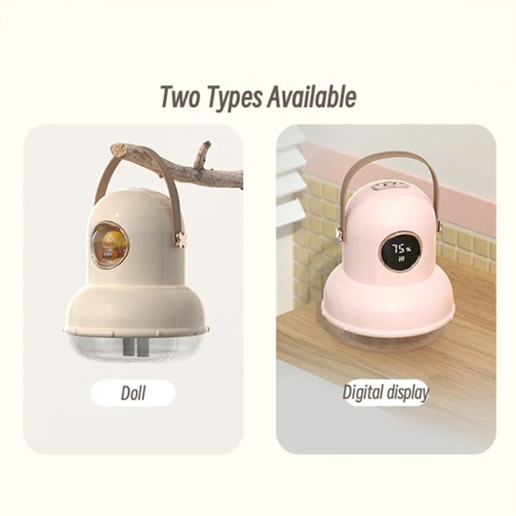 ICARER FAMILY IF-JS01 USB Charging Desktop Night Light Dual-spray Humidifier, Color: White (Digital) - Image 3