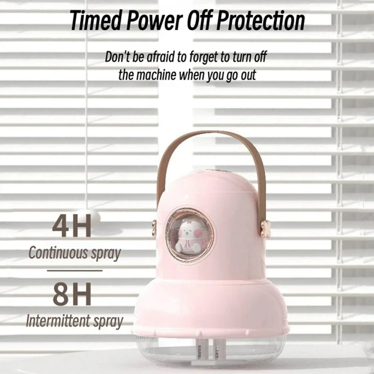 ICARER FAMILY IF-JS01 USB Charging Desktop Night Light Dual-spray Humidifier, Color: White (Digital) - Image 7