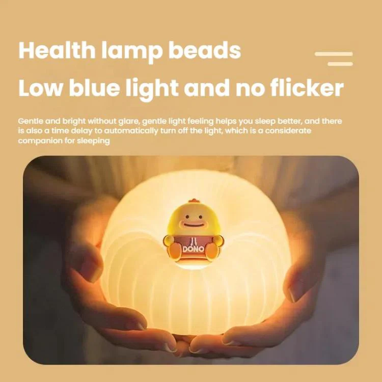 ICARER FAMILY  IF-YD01 Cartoon Silicone Night Light Bedroom Bedside Lamp Baby Feeding Lamp(Pink) - Image 5