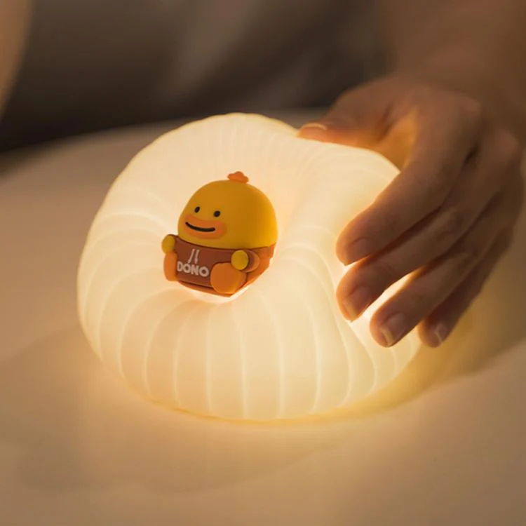 ICARER FAMILY  IF-YD01 Cartoon Silicone Night Light Bedroom Bedside Lamp Baby Feeding Lamp(Pink) - Image 7