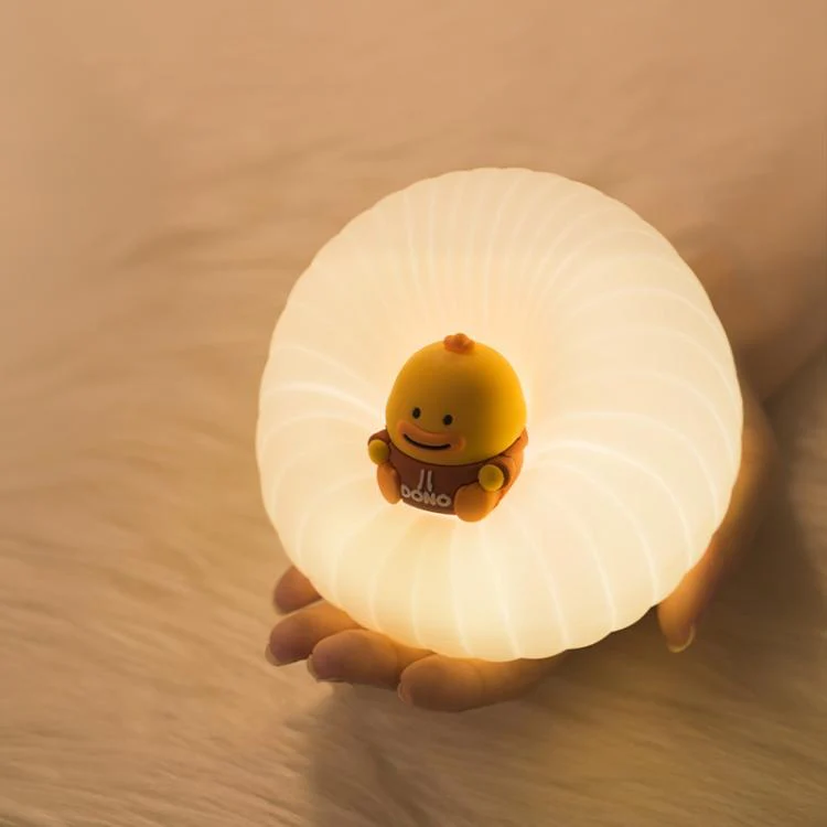 ICARER FAMILY  IF-YD01 Cartoon Silicone Night Light Bedroom Bedside Lamp Baby Feeding Lamp(Pink) - Image 8