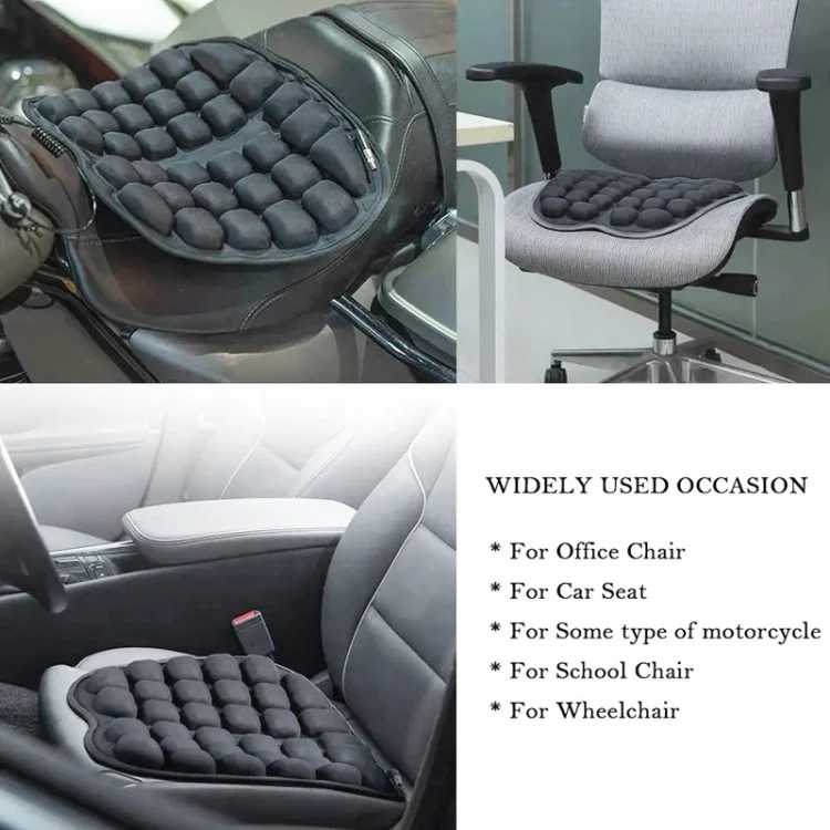 IN-SC003 Car Office Inflatable Airbag Seat Cushion, Style: Manual Inflation (Black) - Image 8