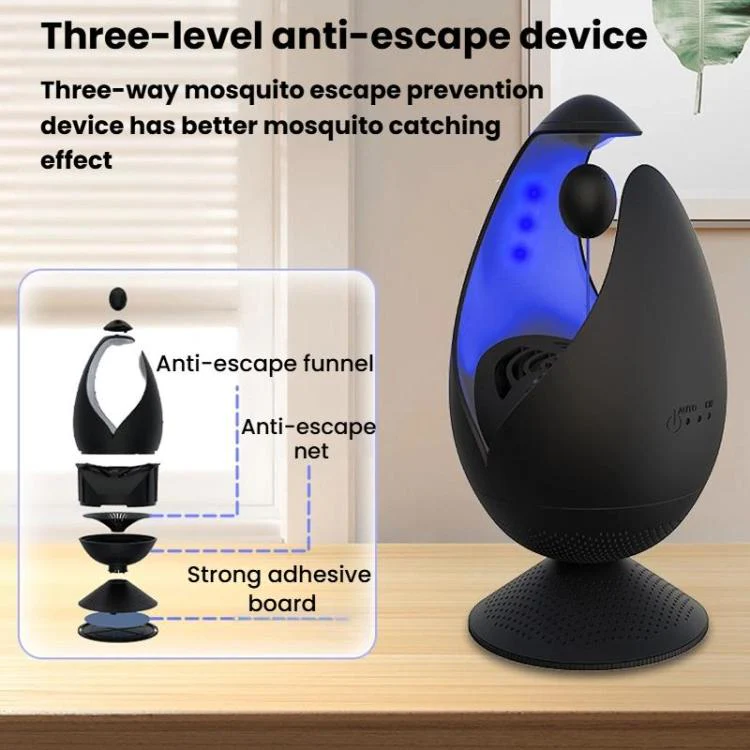 Inhalation-Type Sticky Mosquito Trap Device Outdoor Mosquito Trap Lamp(Black) - Image 4