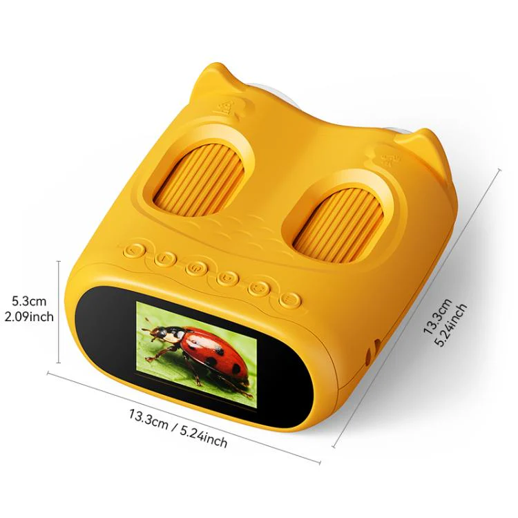 inskam 387 2MP 2-inch Display 2-in-1 Kids Digital Microscope & Binocular Telescope(Yellow) - Image 4