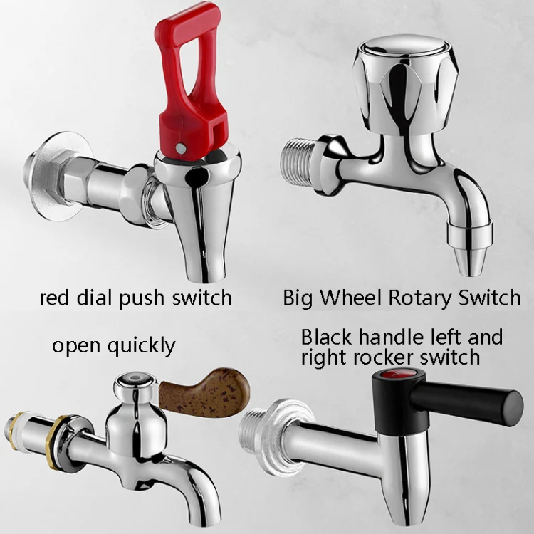 Insulation Bucket Faucet Accessories Milk Tea Water Mouth, Style: Rotary Switch Long 4 Points - Image 3